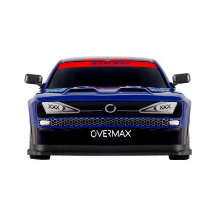Overmax - coche de drift RC con mando a distancia 2 en 1 X-OVERSLIDE 1000 mAh negro/verde/azul/rojo