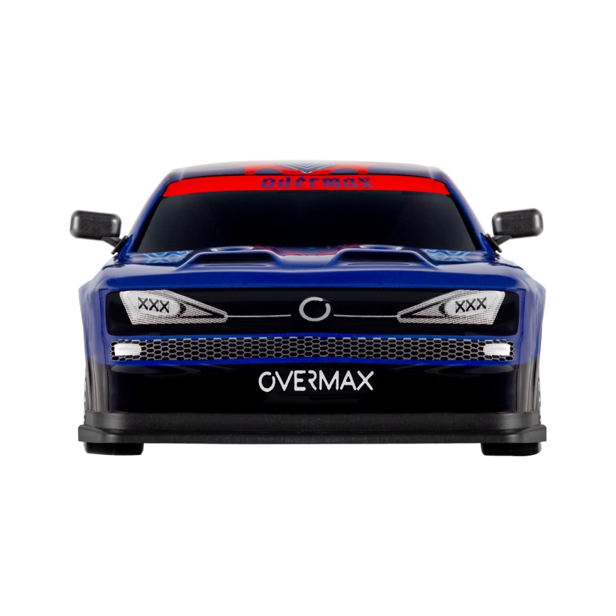 Overmax - coche de drift RC con mando a distancia 2 en 1 X-OVERSLIDE 1000 mAh negro/verde/azul/rojo