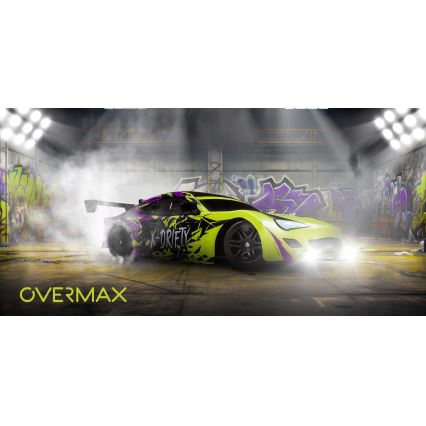 Overmax - Coche RC de drift con mando a distancia X-DRIFT 1000 mAh amarillo/púrpura