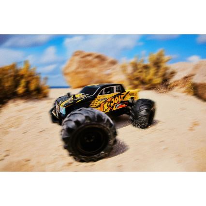 Overmax - Coche RC teledirigido X-JOLT 1000 mAh negro/amarillo