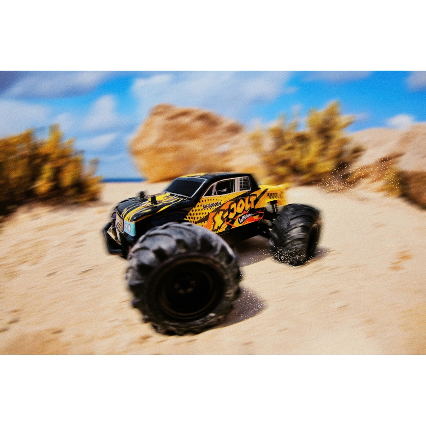Overmax - Coche RC teledirigido X-JOLT 1000 mAh negro/amarillo