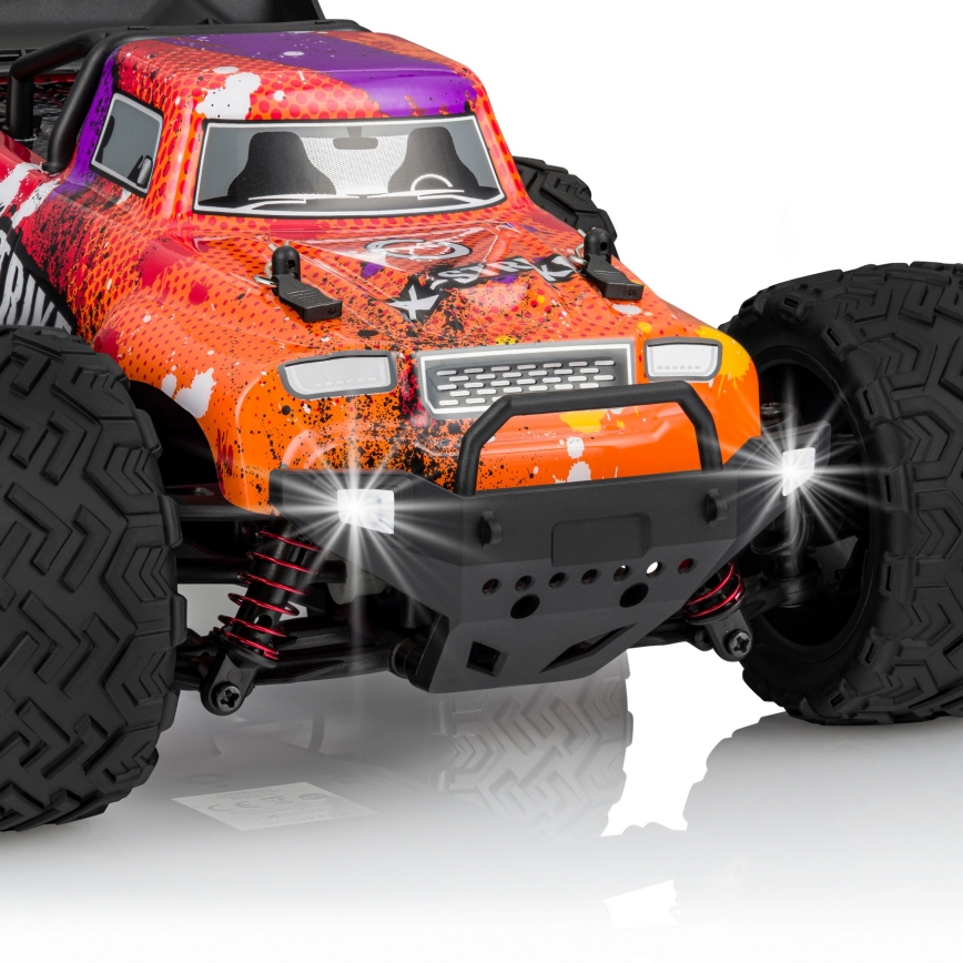Overmax - Coche RC X-STRIKE con mando a distancia 3000 mAh negro/naranja