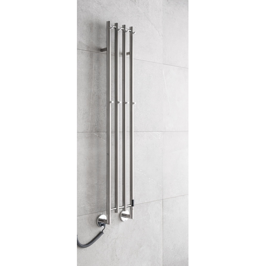 P.M.H. MO1SS-LK - Toallero eléctrico para toallas MONA 93W/230V 153,3 cm IP44 acero inoxidable pulido