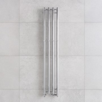 P.M.H. R2C - Radiador toallero tipo escalera para baño ROSENDAL 350W 150 cm cromo brillante