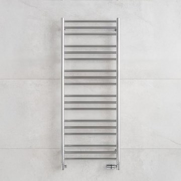 P.M.H. SN4C - Radiador toallero SORANO para baño, 470 W, 121 cm, cromo brillante