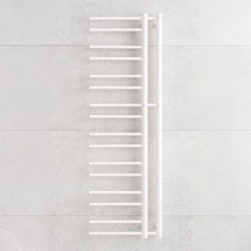 P.M.H. T2W-L - Radiador toallero de baño THEIA, 352 W, 154 cm, versión izquierda, blanco