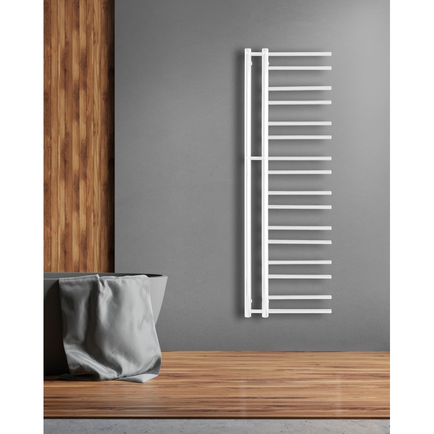 P.M.H. T2W - Radiador toallero en forma de escalera para baño THEIA 352 W 154 cm derecha/blanco