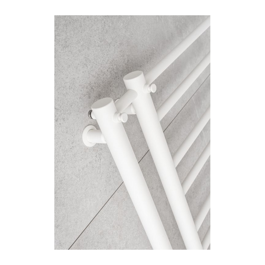 P.M.H. T2W - Radiador toallero en forma de escalera para baño THEIA 352 W 154 cm derecha/blanco