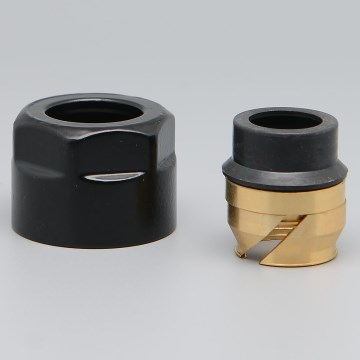 P.M.H. ZZM1524 - Racor de compresión para válvula UNIKO/TERM/DUO, negro/cobre, 15 mm