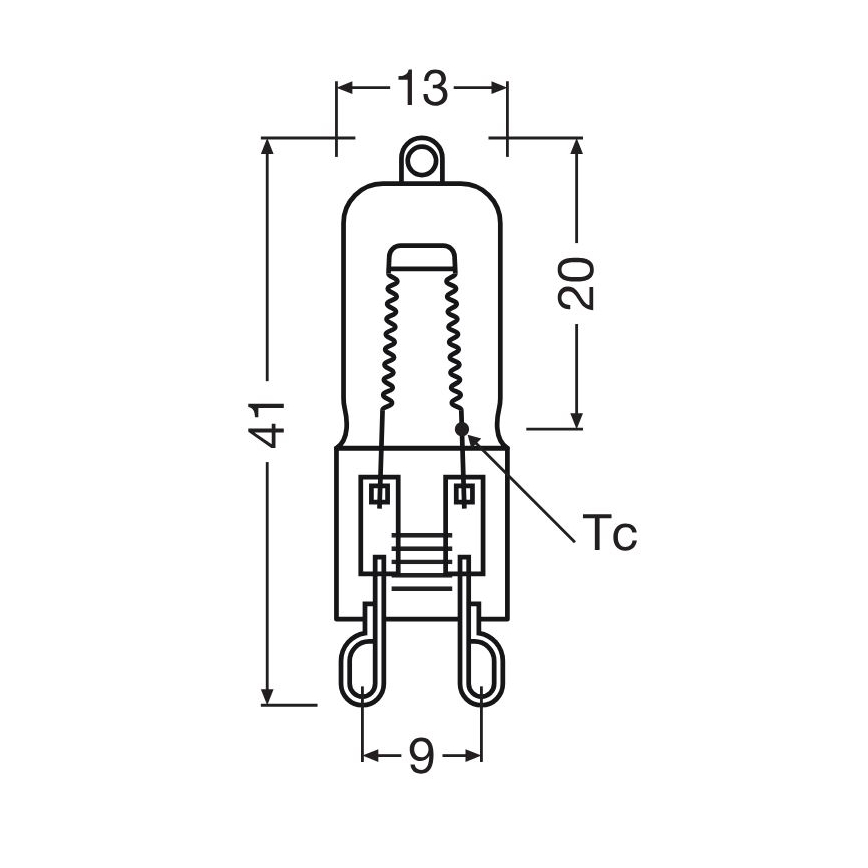 Pack de 10 bombillas para horno HALOPIN G9/40W/230V 2700K - Osram