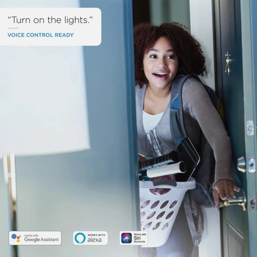 Pack de 2 bombillas LED regulables A60 E27/9W/230V 2700K Wi-Fi + mando a distancia - WiZ