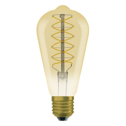 Pack de 2 bombillas LED regulables de filamento vintage E27/4,8W/230V 2200K - Osram