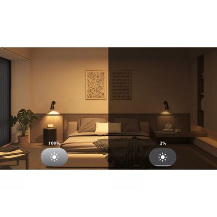 Pack de 2 bombillas LED regulables Philips Hue WHITE AMBIANCE E27/6W/230V 1000-20000K
