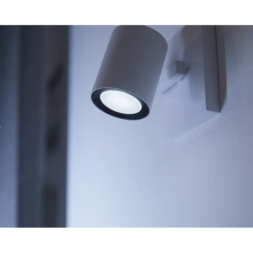 Pack de 2 bombillas LED regulables Philips Hue WHITE AMBIANCE GU10/4,2W/230V 2200-6500K + Hue bridge
