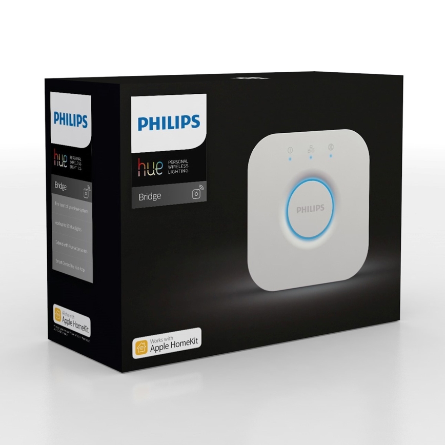 Pack de 2 bombillas LED regulables Philips Hue WHITE AMBIANCE GU10/4,2W/230V 2200-6500K + Hue bridge