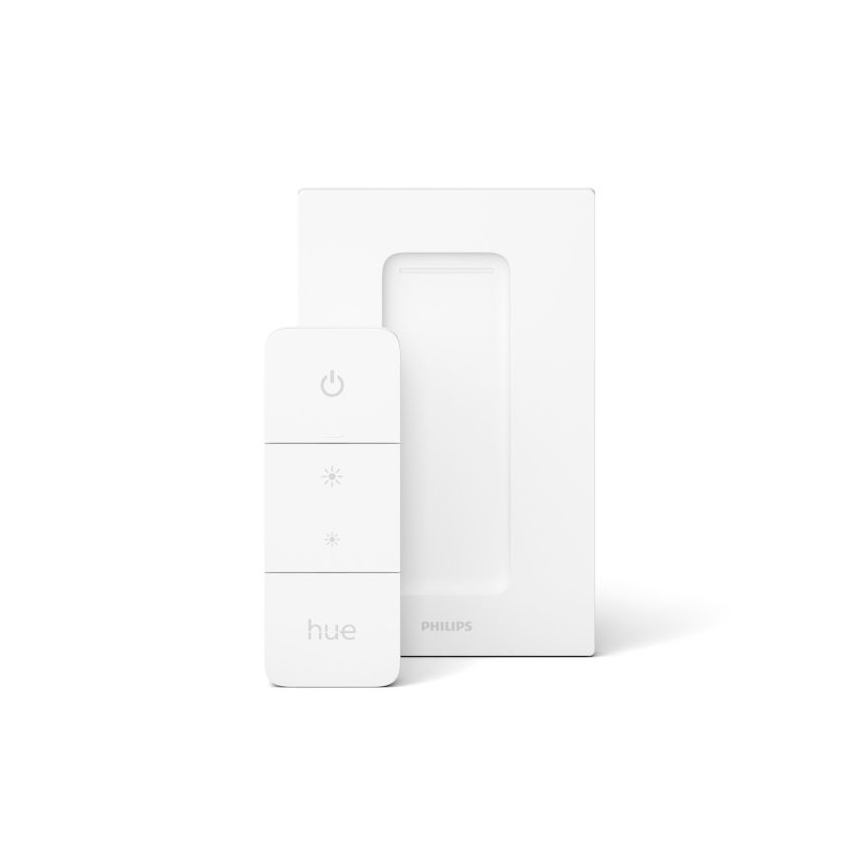 Pack de 2 Bombillas LED regulables Philips Hue WHITE AMBIANCE GU10/4,2W/230V 2200-6500K + interruptor regulador