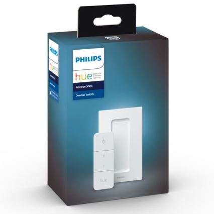 Pack de 2 Bombillas LED regulables Philips Hue WHITE AMBIANCE GU10/4,2W/230V 2200-6500K + interruptor regulador