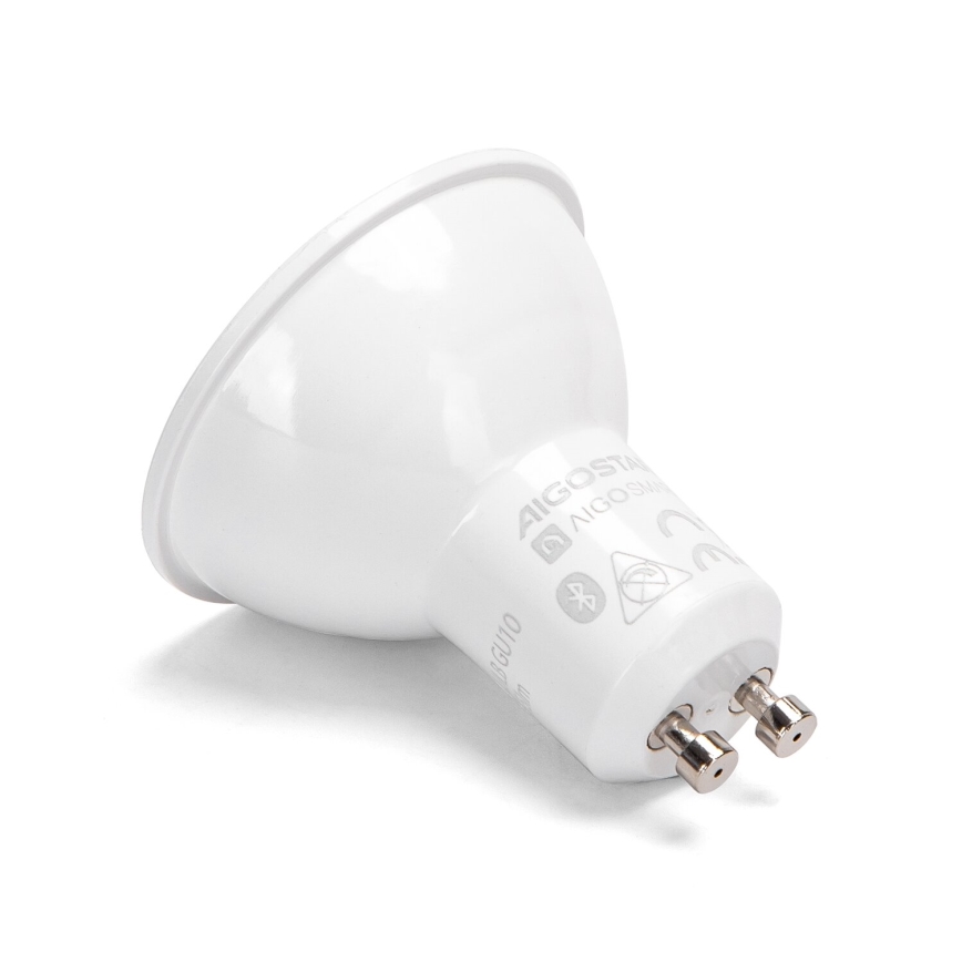 Pack de 2 bombillas LED RGBW regulables MESH Smart GU10/6,5W/230V 2700-6500K + mando a distancia - Aigostar