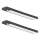 Pack de 2 luces LED recargables para muebles con sensor de movimiento y de crepúsculo VIRO LED/1,2W/3,7V 800 mAh 3000/4000/6500K 30 cm negras