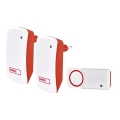 Pack de 2 timbres inalámbricos enchufables 230 V IP44