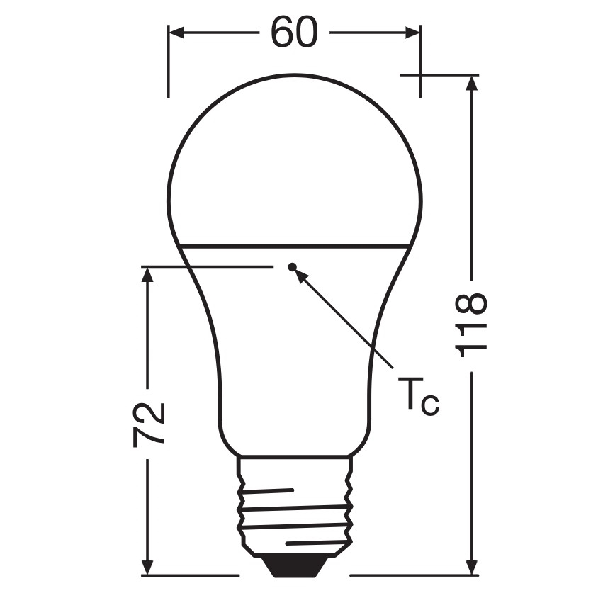 Pack de 3 bombillas LED de plástico reciclado A100 E27/14W/230V 2700K - Osram