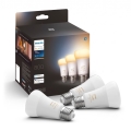 Pack de 3 bombillas LED regulables Philips Hue WHITE AMBIANCE A60 E27/6W/230V 2200-6500K