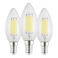 Pack de 3 bombillas LED Vintage C35 E14/2,2W/230V 2700K - Eglo 110439