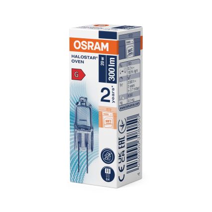 Pack de 3 bombillas para horno HALOSTAR G4/20W/12V 2700K - Osram