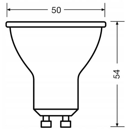Pack de 3 focos LED PAR16 con casquillo GU10, 6,9 W, 230 V, 6500 K, 36° - Osram
