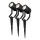 Pack de 3 lámparas LED RGBW regulables para exterior SmartLife LED/3W/230V IP65 Wi-Fi Tuya negras