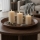 Pack de 3 velas LED BRILLO — color crema, funcionamiento con 3x AAA y mando a distancia