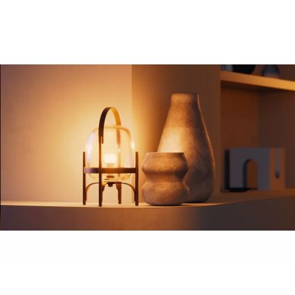 Pack de 4 bombillas LED regulables Philips Hue WHITE E27/7W/230V 2700K