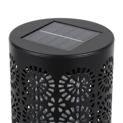 Pack de 4 lámparas solares LED DECOR LED/1,2V 150 mAh 3000K 39 cm IP44 negro