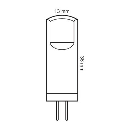 Pack de 5 bombillas LED PIN G4/1,8W/12V 2700K - Osram