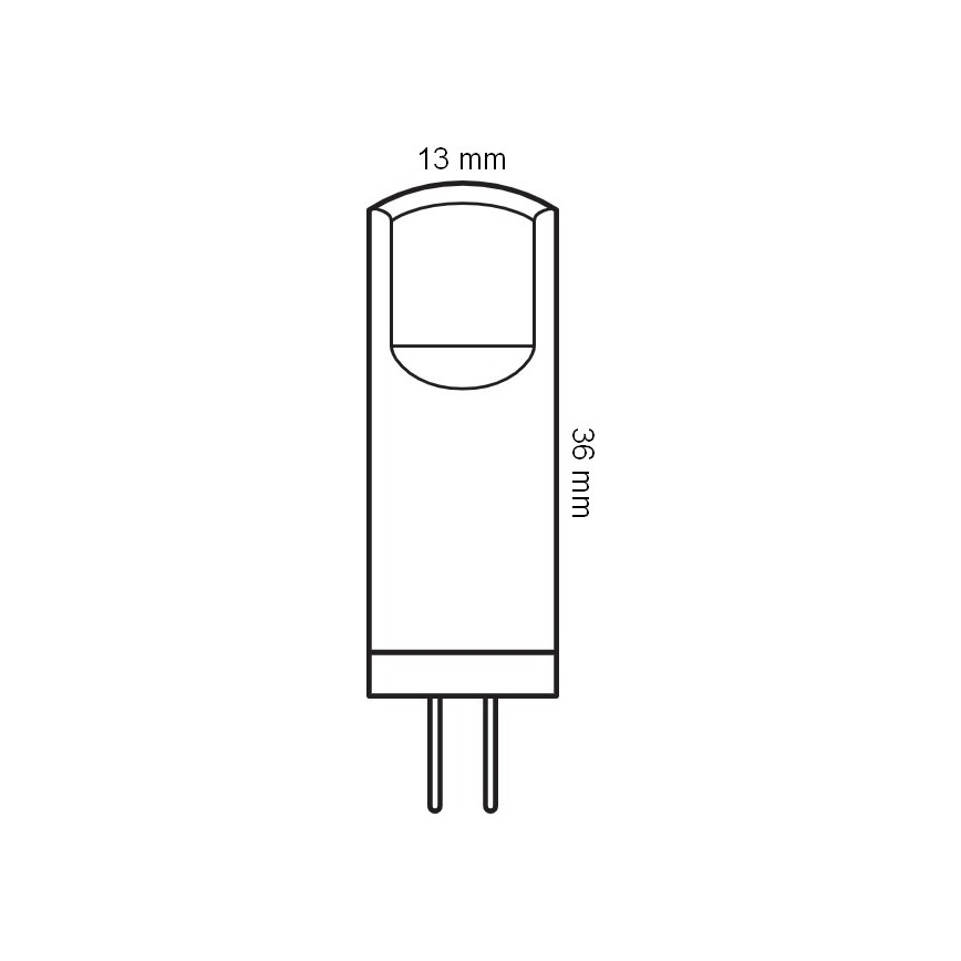 Pack de 5 bombillas LED PIN G4/1,8W/12V 2700K - Osram