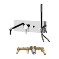 Paffoni - Conjunto de grifería para bañera LIGHT cromo pulido