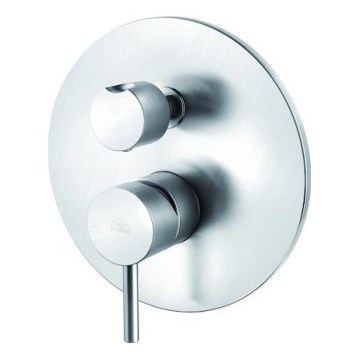 Paffoni - Grifo de ducha empotrado LIGHT en acero inoxidable