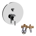 Paffoni - Grifo de ducha para instalación empotrada LIGHT, cromo brillante