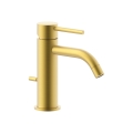Paffoni - Grifo de lavabo + desagüe LIGHT dorado