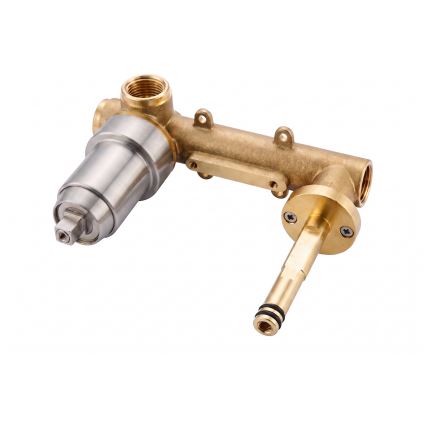 Paffoni - Grifo de lavabo empotrado LIGHT en acero inoxidable