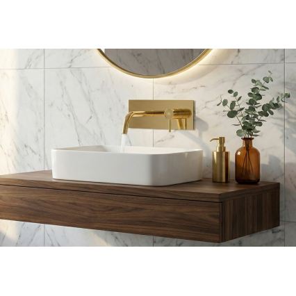 Paffoni - Grifo de lavabo LIGHT para instalación empotrada, acabado dorado