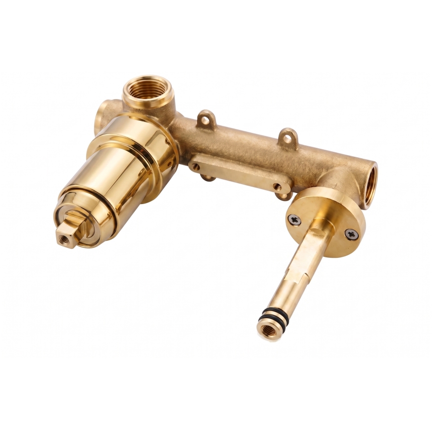 Paffoni - Grifo de lavabo LIGHT para instalación empotrada, acabado dorado
