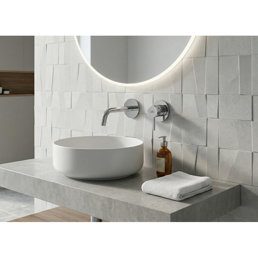 Paffoni - Grifo de lavabo LIGHT para instalación empotrada, cromo brillante