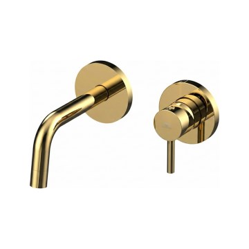 Paffoni - Grifo de lavabo para instalación empotrada LIGHT, acabado dorado