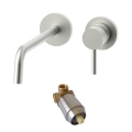 Paffoni - Grifo de lavabo para instalación empotrada LIGHT, acero inoxidable