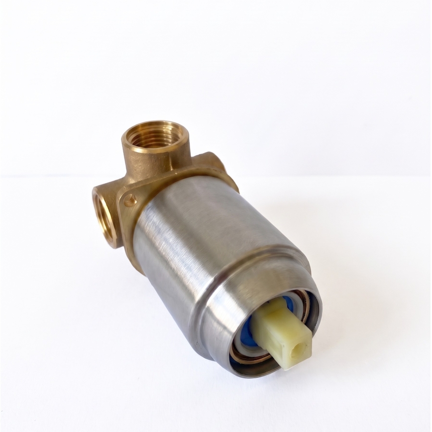 Paffoni - Grifo de lavabo para instalación empotrada LIGHT, acero inoxidable