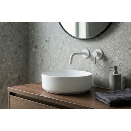 Paffoni - Grifo de lavabo para instalación empotrada LIGHT blanco