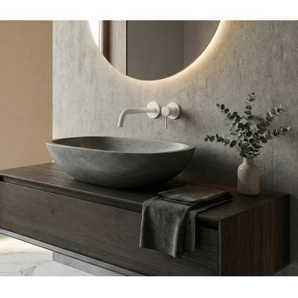Paffoni - Grifo de lavabo para instalación empotrada LIGHT blanco mate