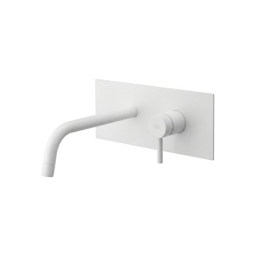 Paffoni - Grifo de lavabo para instalación empotrada LIGHT blanco mate