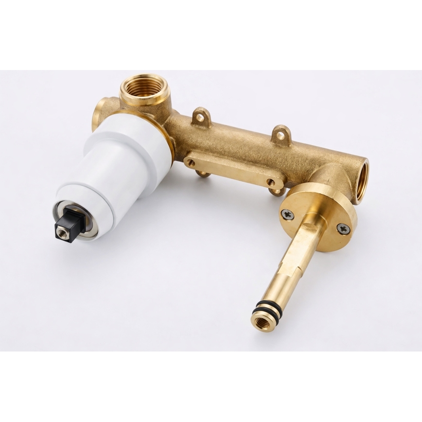Paffoni - Grifo de lavabo para instalación empotrada LIGHT blanco mate